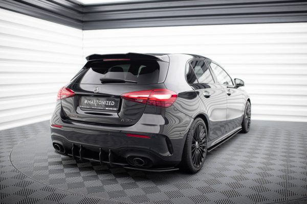 Mercedes-AMG A35 Hatchback W177 - Difusor traseiro STREET PRO | MEA177F35CNC-RS1B+BRBI | Produto Maxton Design distribuído por Unicartuning.