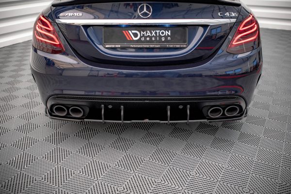 Mercedes-AMG C43 Sedan / Estate W205 / S205 (facelift) - Difusor traseiro STREET PRO | MEC205AMGCNC-RS1B+BRBI | Produto Maxton Design distribuído por Unicartuning.