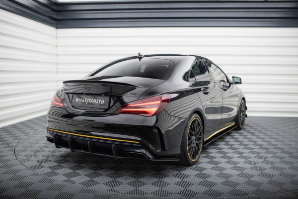 Mercedes-AMG CLA 45 C117 (facelift) - Difusor traseiro STREET PRO | MECLA117AMGAEROCNC-RS1B+BRBI | Produto Maxton Design distribuído por Unicartuning.
