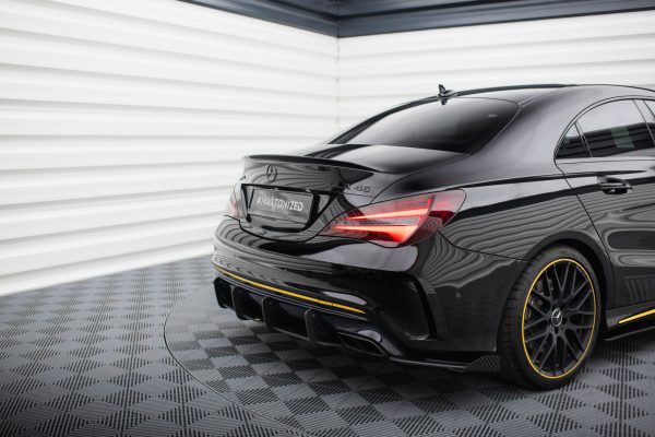 Mercedes-AMG CLA 45 C117 (facelift) - Difusor traseiro STREET PRO | MECLA117AMGAEROCNC-RS1B+BRBI | Produto Maxton Design distribuído por Unicartuning.