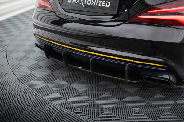 Mercedes-AMG CLA 45 C117 (facelift) - Difusor traseiro STREET PRO | MECLA117AMGAEROCNC-RS1B+BRBI | Produto Maxton Design distribuído por Unicartuning.