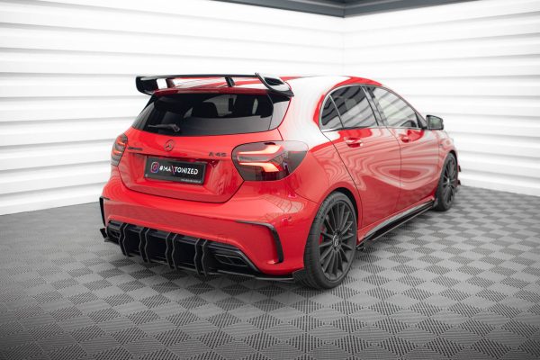 Mercedes-Benz A45 AMG W176 (facelift) - Difusor traseiro STREET PRO | MEA176FAEROCNC-RS1B | Produto Maxton Design distribuído por Unicartuning.