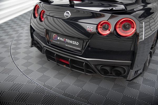 Nissan GTR R35 (facelift) - Difusor traseiro STREET PRO | NIGTR4F3CNC-RS1B+BRBI | Produto Maxton Design distribuído por Unicartuning.