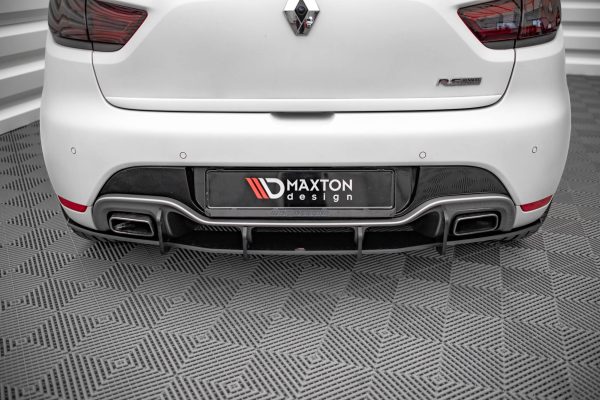 Renault Clio RS Mk4 - Difusor traseiro STREET PRO | RECL4RSCNC-RS1B+BRBI | Produto Maxton Design distribuído por Unicartuning.