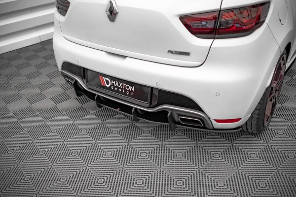 Renault Clio RS Mk4 - Difusor traseiro STREET PRO | RECL4RSCNC-RS1B+BRBI | Produto Maxton Design distribuído por Unicartuning.