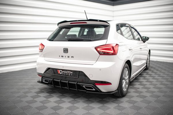 Seat Ibiza FR /  Standard Mk5 - Difusor traseiro STREET PRO | SEIB5CNC-RS1B+BRBI | Produto Maxton Design distribuído por Unicartuning.