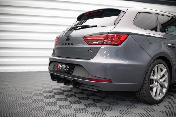 Seat Leon FR Sportstourer Mk3 - Difusor traseiro STREET PRO | SELE3FRSTCNC-RS1B+BRBI | Produto Maxton Design distribuído por Unicartuning. Seat Leon FR Sportstourer Mk3 - Difusor traseiro STREET PRO | SELE3FRSTCNC-RS1B+BRBI | Produto Maxton Design distribuído por Unicartuning.