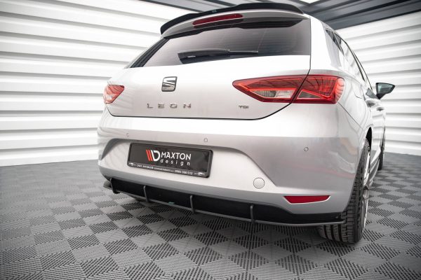 Seat Leon Cupra / FR Sc Mk3 / Mk3 Fl - Difusor traseiro STREET PRO | SELE3CNC-RS1BRB | Produto Maxton Design distribuído por Unicartuning.