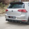 Volkswagen Golf 7 GTI - Difusor traseiro STREET PRO V.1 | VWGO7GTICNC-RS1B | Produto Maxton Design distribuído por Unicartuning.
