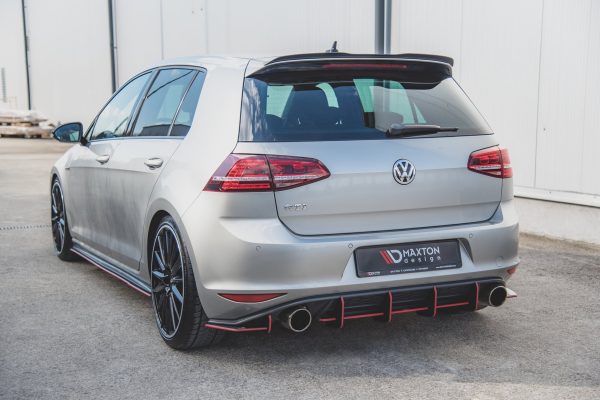 Volkswagen Golf 7 GTI - Difusor traseiro STREET PRO V.1 | VWGO7GTICNC-RS1B | Produto Maxton Design distribuído por Unicartuning.