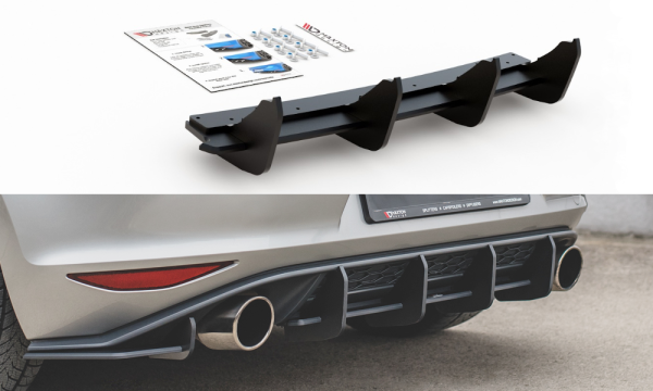 Volkswagen Golf 7 GTI - Difusor traseiro STREET PRO V.1 | VWGO7GTICNC-RS1BRB | Produto Maxton Design distribuído por Unicartuning. Volkswagen Golf 7 GTI - Difusor traseiro STREET PRO V.1 | VWGO7GTICNC-RS1BRB | Produto Maxton Design distribuído por Unicartuning.