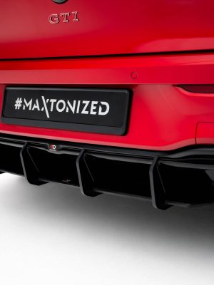 Volkswagen Golf GTI ClubSport Mk8 (facelift) - Difusor traseiro STREET PRO V.1 | VWGO8FGTICSCNC-RS1BRB | Produto Maxton Design distribuído por Unicartuning.