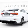 Audi RS3 Sedan 8V (facelift) - Difusor traseiro STREET PRO V.2 | AURS38VFSCNC-RS2B+BRBI | Produto Maxton Design distribuído por Unicartuning.