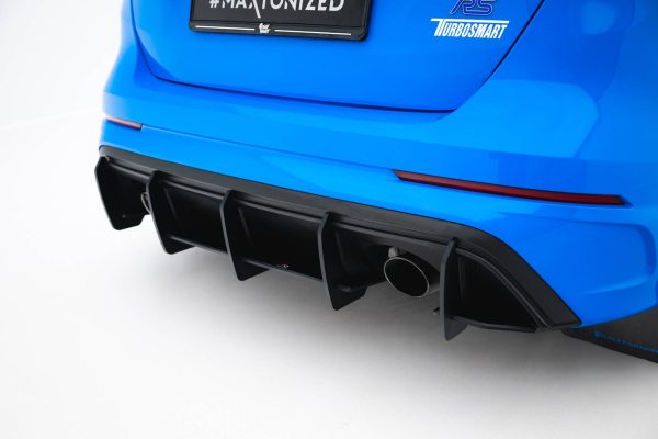 Ford Focus RS Mk3 - Difusor traseiro STREET PRO V.2 | FOFO3RSCNC-RS2BRB | Produto Maxton Design distribuído por Unicartuning.