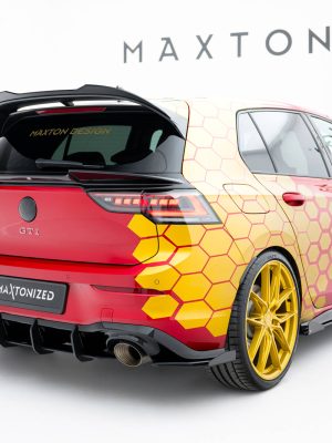 Volkswagen Golf GTI ClubSport Mk8 (facelift) - Difusor traseiro STREET PRO V.2 | VWGO8FGTICSCNC-RS2BRB | Produto Maxton Design distribuído por Unicartuning.