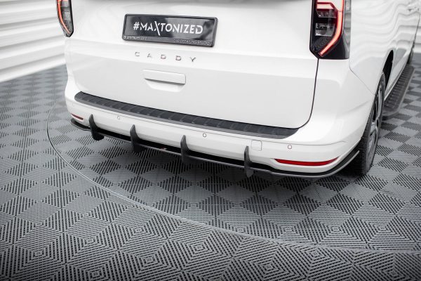 Volkswagen Caddy Maxi Mk5 - Difusor traseiro STREET PRO | VWCA5MAXICNC-RS1BRB | Produto Maxton Design distribuído por Unicartuning.