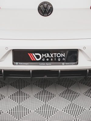 Volkswagen Golf R-line Mk 7 (facelift) - Difusor traseiro STREET PRO | VWGO7FRLINECNC-RS1B | Produto Maxton Design distribuído por Unicartuning.