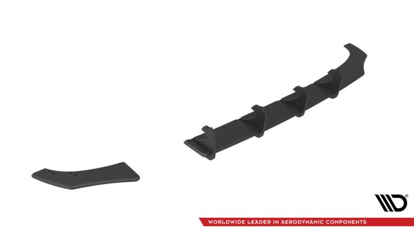 Volkswagen Polo GTI Mk6 (facelift) - Difusor traseiro STREET PRO | VWPO6FGTICNC-RS1B+BRBI | Produto Maxton Design distribuído por Unicartuning.