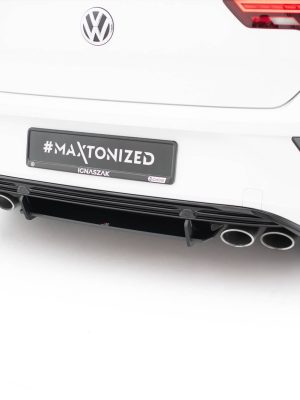 Volkswagen T-Roc R Mk1 - Difusor traseiro STREET PRO | VWTROC1PFRCNC-RS1BRB | Produto Maxton Design distribuído por Unicartuning.