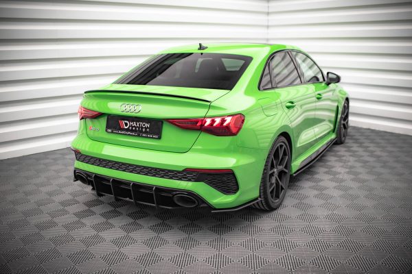 Audi RS3 Sedan 8Y - Splitters laterais traseiros STREET PRO | AURS38YSCNC-RSD1B | Produto Maxton Design distribuído por Unicartuning.