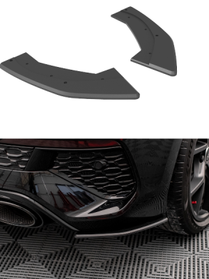 Audi RS3 Sportback 8Y - Splitters laterais traseiros STREET PRO | AURS38YCNC-RSD1BRB | Produto Maxton Design distribuído por Unicartuning.