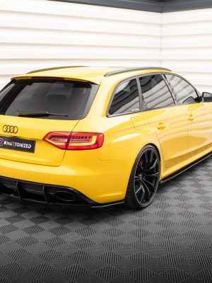 Audi RS4 B8 - Splitters laterais traseiros STREET PRO | AURS4B8CNC-RSD1BRB | Produto Maxton Design distribuído por Unicartuning.