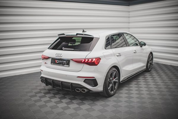 Audi S3 Sportback 8Y - Splitters laterais traseiros STREET PRO | AUS38YCNC-RSD1B | Produto Maxton Design distribuído por Unicartuning. Audi S3 Sportback 8Y - Splitters laterais traseiros STREET PRO | AUS38YCNC-RSD1B | Produto Maxton Design distribuído por Unicartuning.