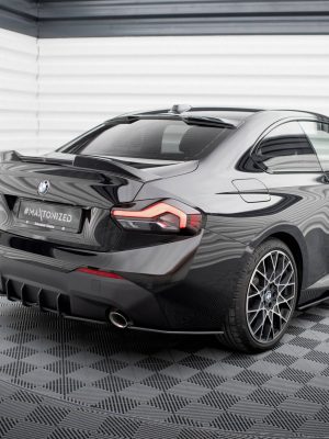 BMW 2 Coupé G42 - Splitters laterais traseiros STREET PRO | BM2G42CNC-RSD1B | Produto Maxton Design distribuído por Unicartuning.