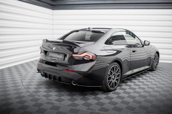BMW 2 Coupé G42 - Splitters laterais traseiros STREET PRO | BM2G42CNC-RSD1BRB | Produto Maxton Design distribuído por Unicartuning.