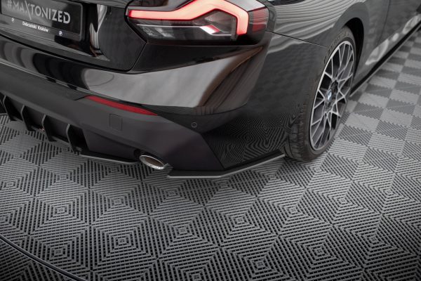 BMW 2 Coupé G42 - Splitters laterais traseiros STREET PRO | BM2G42CNC-RSD1BRB | Produto Maxton Design distribuído por Unicartuning.