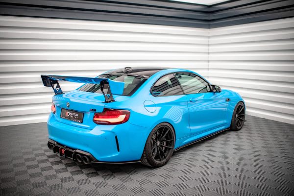BMW M2 F87 - Splitters laterais traseiros STREET PRO | BM287MCOMPCNC-RSD1BRB | Produto Maxton Design distribuído por Unicartuning.
