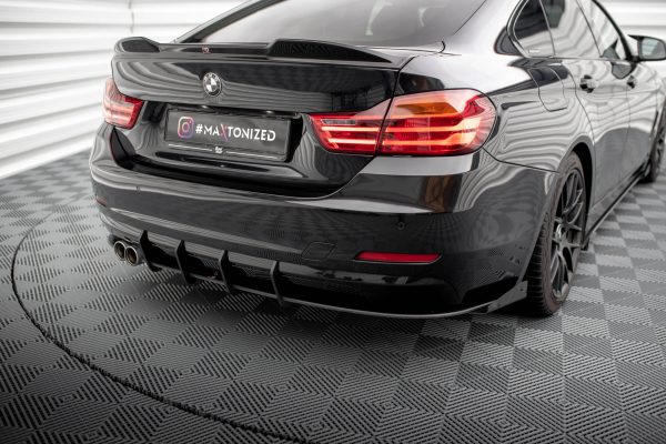 BMW 4 Gran Coupé F36 - Splitters laterais traseiros STREET PRO | BM4F36GCCNC-RS1B+BRBI+RSF1G | Produto Maxton Design distribuído por Unicartuning.