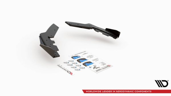 BMW M135i F20 - Splitters laterais traseiros STREET PRO | BM1F20MCNC-RSD1B+RSF1G | Produto Maxton Design distribuído por Unicartuning.