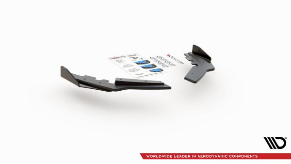 BMW M135i F20 - Splitters laterais traseiros STREET PRO | BM1F20MCNC-RSD1B+RSF1G | Produto Maxton Design distribuído por Unicartuning.