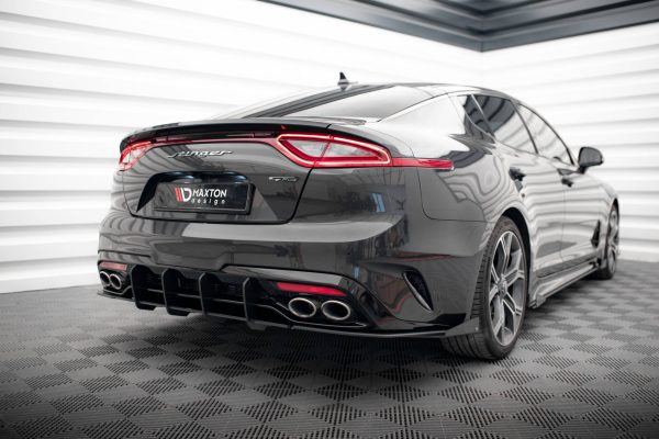 Kia Stinger GT-line Mk1 - Splitters laterais traseiros STREET PRO | KIST1GTLINECNC-RSD1BRB+RSF1G | Produto Maxton Design distribuído por Unicartuning.