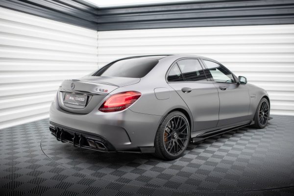 Mercedes-AMG C63 Sedan / Estate W205 (facelift) - Splitters laterais traseiros STREET PRO | MEC205F63CNC-RSD1BRB+RSF1G | Produto Maxton Design distribuído por Unicartuning.