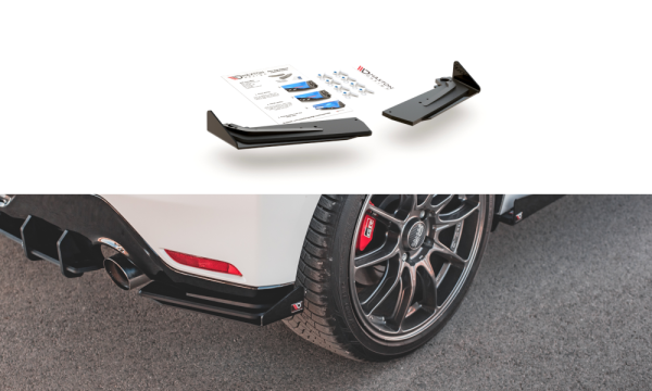 Toyota GR Yaris Mk4 - Splitters laterais traseiros STREET PRO | TOYA4GR4CNC-RSD1B+RSF1G | Produto Maxton Design distribuído por Unicartuning. Toyota GR Yaris Mk4 - Splitters laterais traseiros STREET PRO | TOYA4GR4CNC-RSD1B+RSF1G | Produto Maxton Design distribuído por Unicartuning.