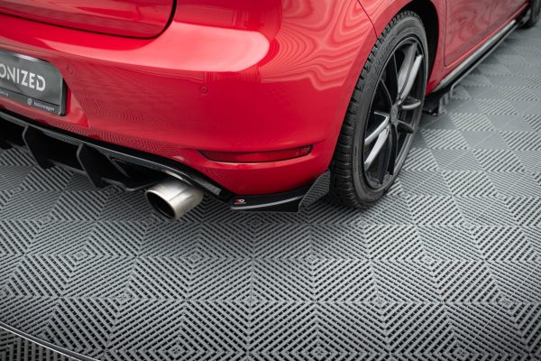 Volkswagen Golf GTI Mk6 - Splitters laterais traseiros STREET PRO | VWGO6GTICNC-RSD1B+RSF1G | Produto Maxton Design distribuído por Unicartuning.