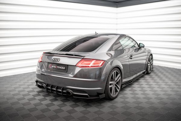 Audi TT S-Line 8s - Splitters laterais traseiros STREET PRO | AUTT3SLINECNC-RSD1BRB+RSF1G | Produto Maxton Design distribuído por Unicartuning.