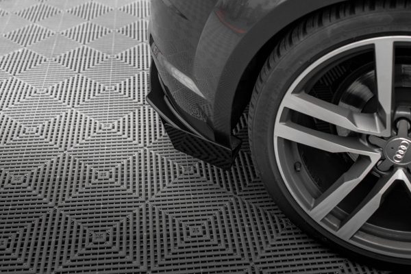 Audi TT S-Line 8s - Splitters laterais traseiros STREET PRO | AUTT3SLINECNC-RSD1BRB+RSF1G | Produto Maxton Design distribuído por Unicartuning.