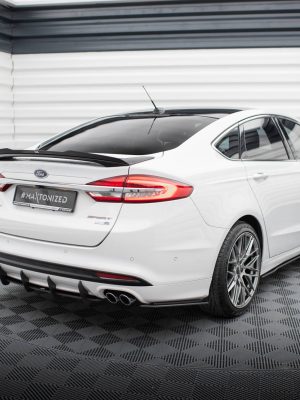 Ford Mondeo Sport Mk5 (facelift) / Fusion Sport Mk2 (facelift) - Splitters laterais traseiros STREET PRO | FOMO5FSPORTCNC-RSD1BRB | Produto Maxton Design distribuído por Unicartuning.