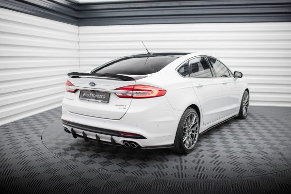 Ford Mondeo Sport Mk5 (facelift) / Fusion Sport Mk2 (facelift) - Splitters laterais traseiros STREET PRO | FOMO5FSPORTCNC-RSD1BRB | Produto Maxton Design distribuído por Unicartuning.