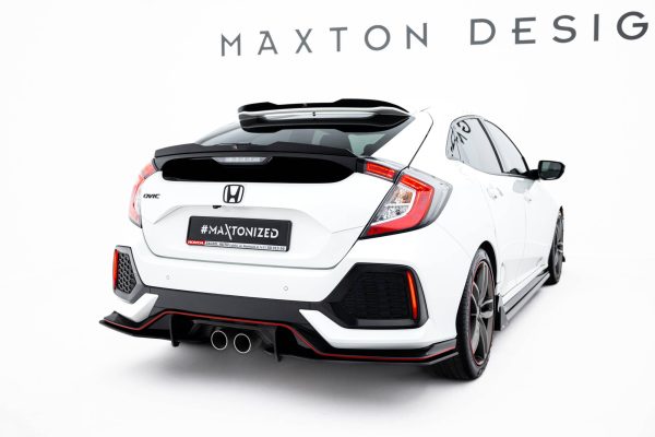 Honda Civic Sport Mk 10 - Splitters laterais traseiros STREET PRO | HOCI10SPORTCNC-RSD2B | Produto Maxton Design distribuído por Unicartuning.