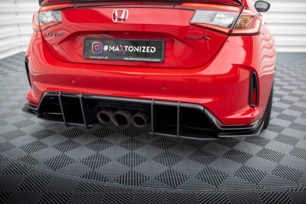 Honda Civic Type-R Mk 11 - Splitters laterais traseiros STREET PRO | HOCI11TYPERCNC-RSD1B | Produto Maxton Design distribuído por Unicartuning.