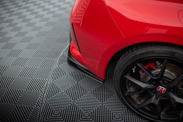 Honda Civic Type-R Mk 11 - Splitters laterais traseiros STREET PRO | HOCI11TYPERCNC-RSD1B+BRBI | Produto Maxton Design distribuído por Unicartuning.