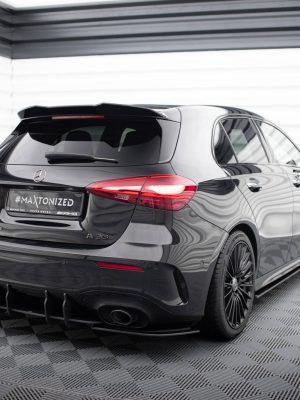 Mercedes-AMG A35 Hatchback W177 - Splitters laterais traseiros STREET PRO | MEA177F35CNC-RSD1BRB | Produto Maxton Design distribuído por Unicartuning.