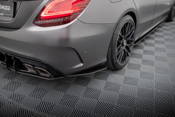 Mercedes-AMG C63 Sedan / Estate W205 (facelift) - Splitters laterais traseiros STREET PRO | MEC205F63CNC-RSD1B | Produto Maxton Design distribuído por Unicartuning.