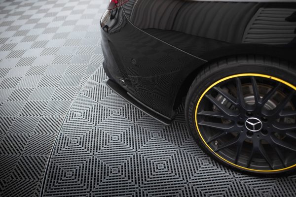 Mercedes-AMG CLA 45 C117 (facelift) - Splitters laterais traseiros STREET PRO | MECLA117AMGAEROCNC-RSD1BRB | Produto Maxton Design distribuído por Unicartuning.