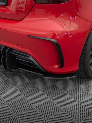 Mercedes-Benz A45 AMG W176 (facelift) - Splitters laterais traseiros STREET PRO | MEA176FAEROCNC-RSD1B | Produto Maxton Design distribuído por Unicartuning.