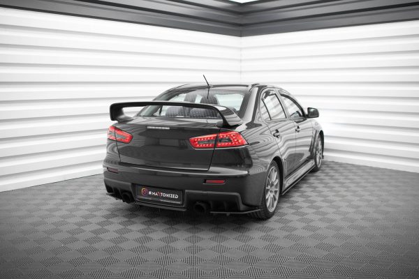 Mitsubishi Lancer Evo X - Splitters laterais traseiros STREET PRO | MILA10EVOCNC-RSD1BRB | Produto Maxton Design distribuído por Unicartuning.